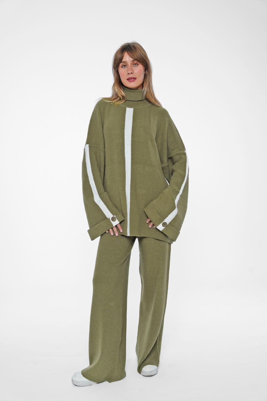 The Statement Stripe Turtleneck Co-ord Set