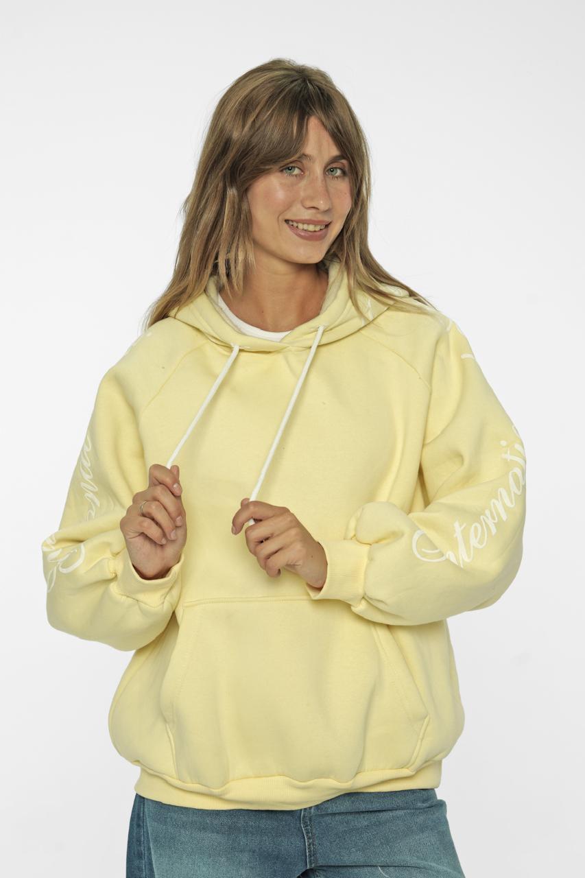 Oversized Fleece Statement hoodie