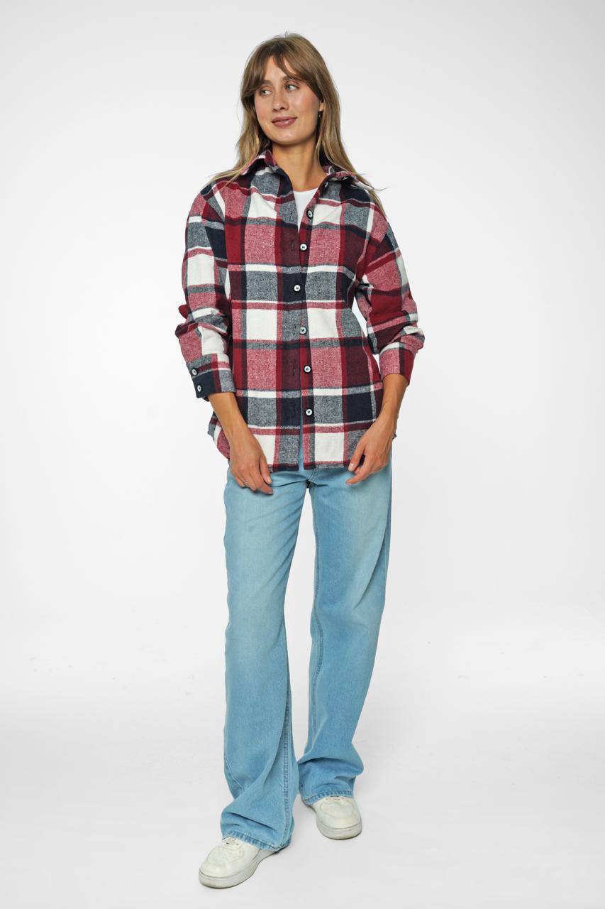 Relaxed Fit Plaid Flannel Shirt