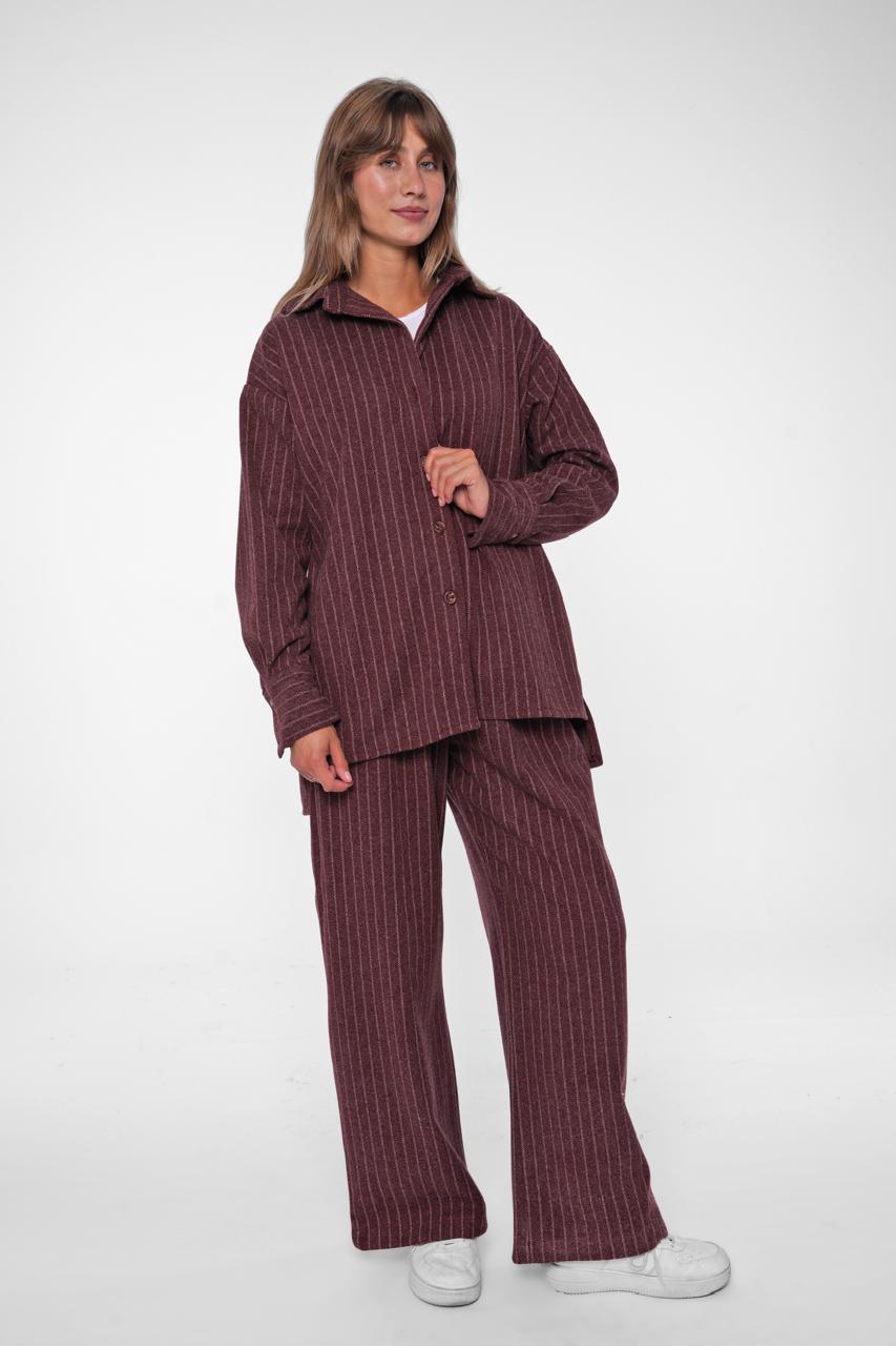 Cozy Pinstripe Loungewear Set