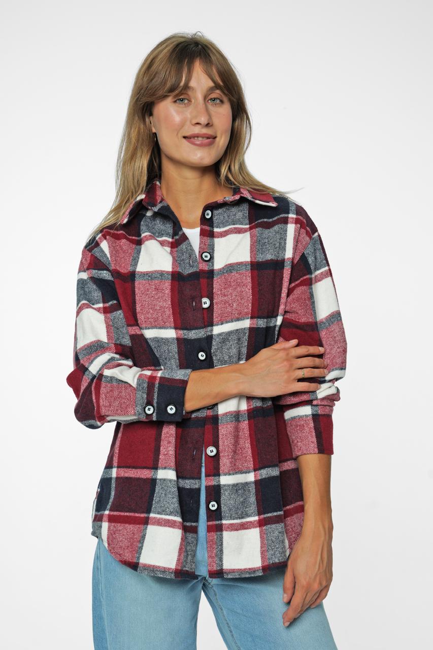 Relaxed Fit Plaid Flannel Shirt