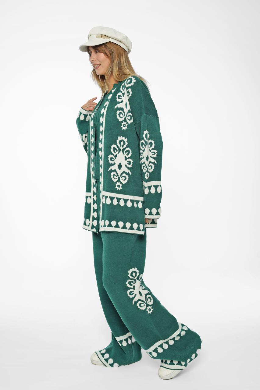 The Heritage Jacquard Knit Three-Piece Set