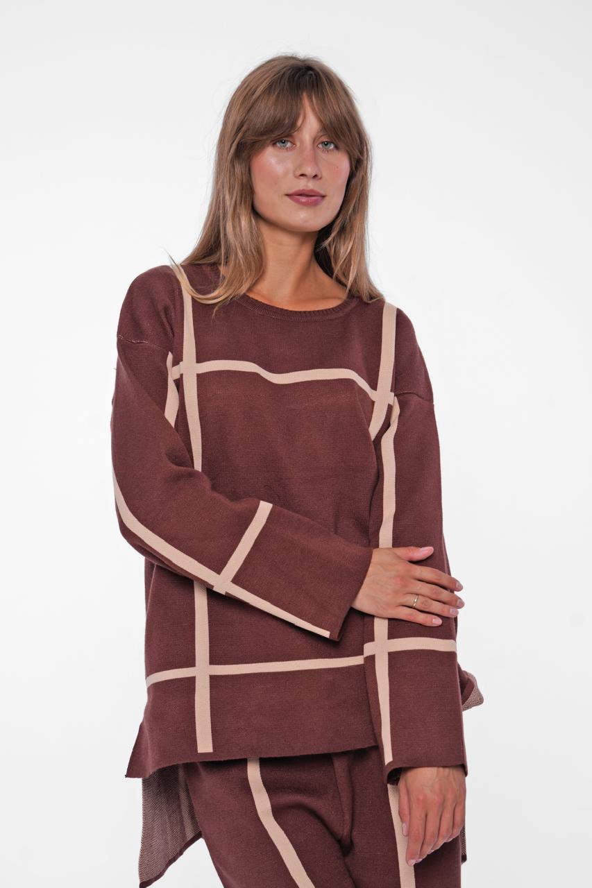 Oversized Colour-Block Lounge Suit