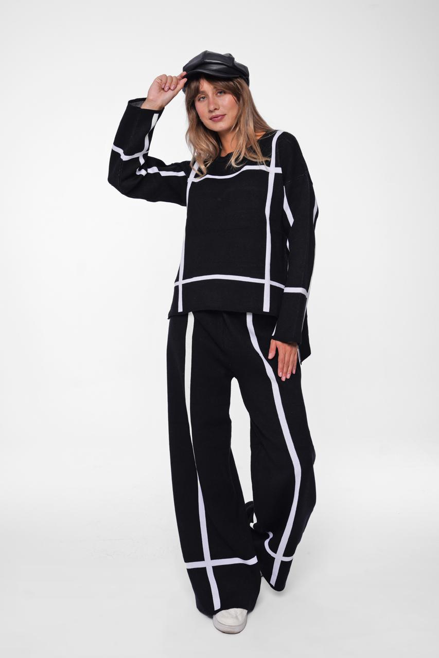 Oversized Colour-Block Lounge Suit